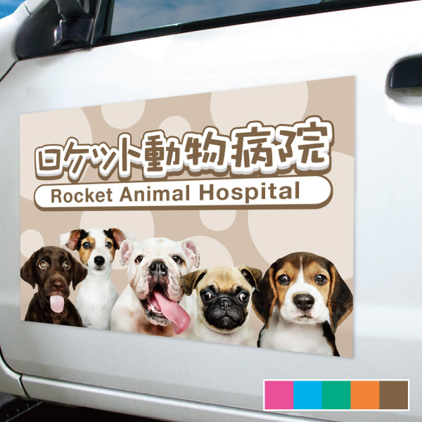 動物病院用・可愛らしい水玉模様と犬の写真10