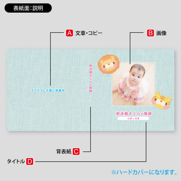 赤ちゃん写真用アルバム・高級感のあるハードカバー2