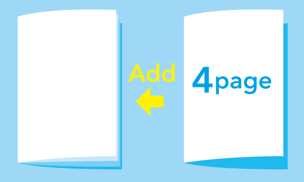 4ページごと追加、最大40ページまで印刷